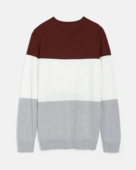 Essential Colourblock Crew-Neck Sweater