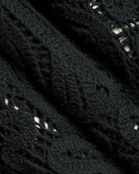 Haut Crochet&eacute; Sans Manches &agrave; Col Rond