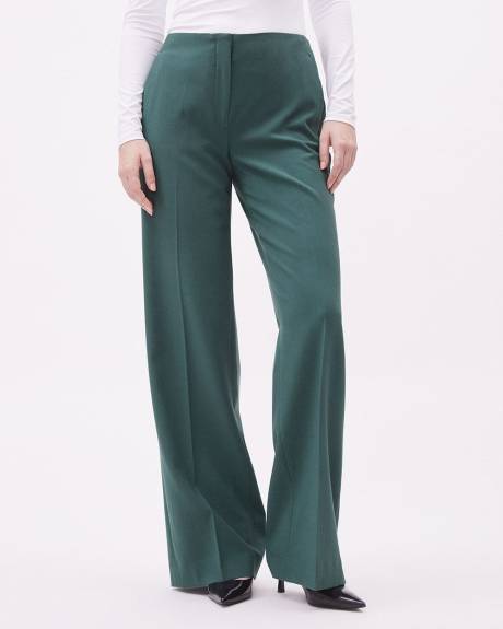 RYRJJ Plus Size Wide Leg Pants for Women Work Business Casual High Waisted  Dress Pants Comfy Flowy Trousers Office(Khaki,3XL) 