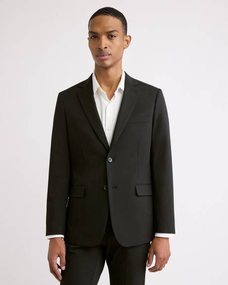 Black Slim Fit E-Tech Blazer