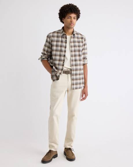 Regular-Fit Plaid Flannel Shirt