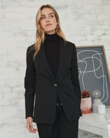 Long Fitted Black Blazer
