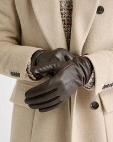 Tech-Friendly Leather Gloves