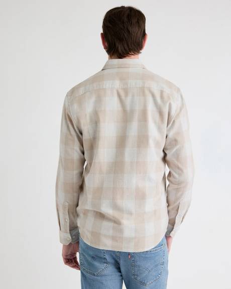 Regular-Fit Plaid Flannel Shirt