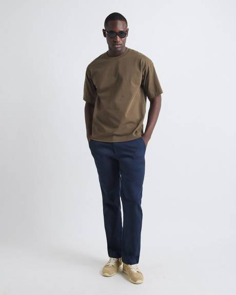 Heavy Oversized Short-Sleeve Crew-Neck Tee