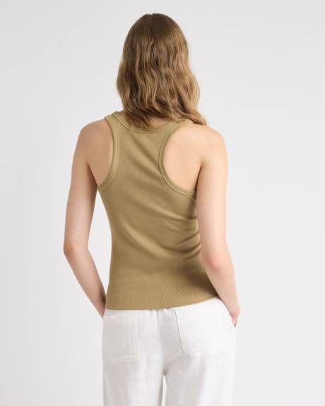 Camisole Ajustée à Col Rond et Dos Nageur