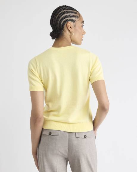 Pull à Manches Courtes et Col Rond