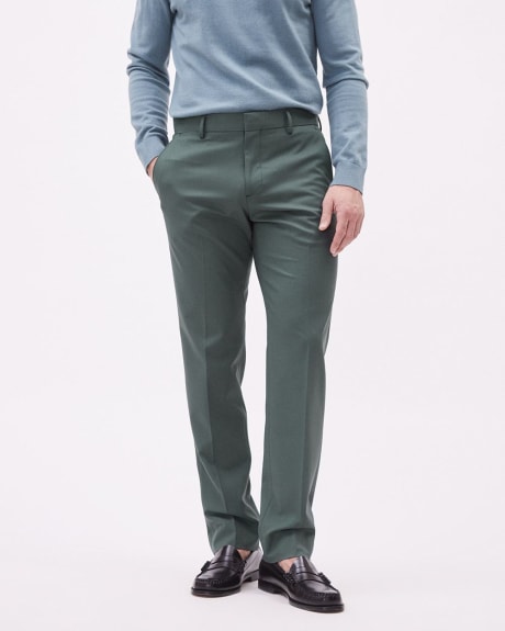 Pantalon de Complet Vert à Coupe Ajustée