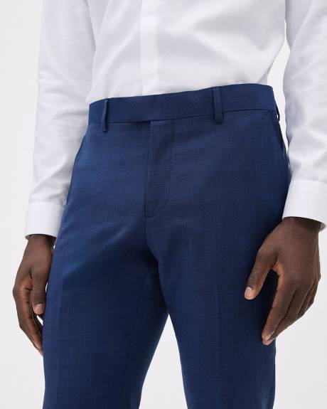 Regular-Fit Medium Blue Wool Essential Dress Pant