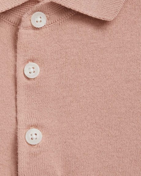 Short Sleeve Polo Sweater