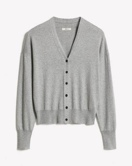 Long-Sleeve V-Neck Cardigan