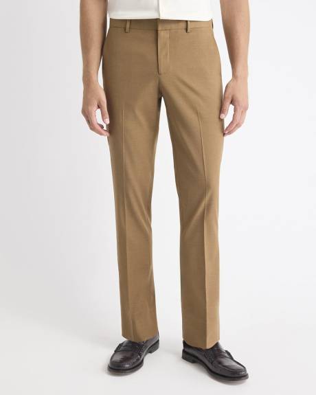 Slim-Fit Golden Brown Suit Pant