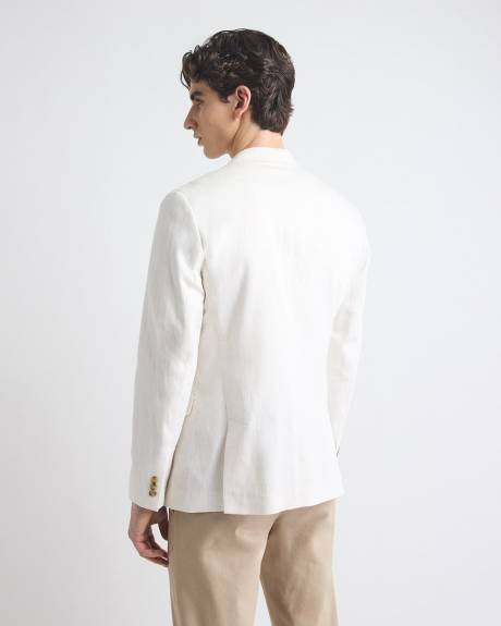 Linen-Blend Blazer