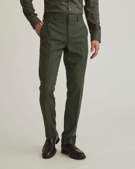 Pantalon de Complet Vert Foncé à Coupe Étroite