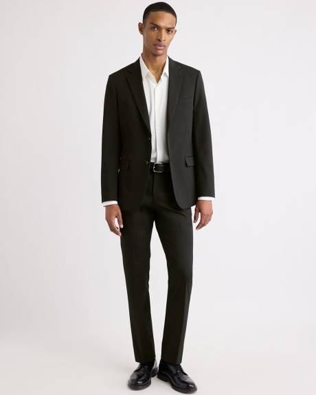 Black Slim Fit E-Tech Suit Pant