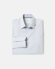 Slim-Fit Denim-Like Dress Shirt