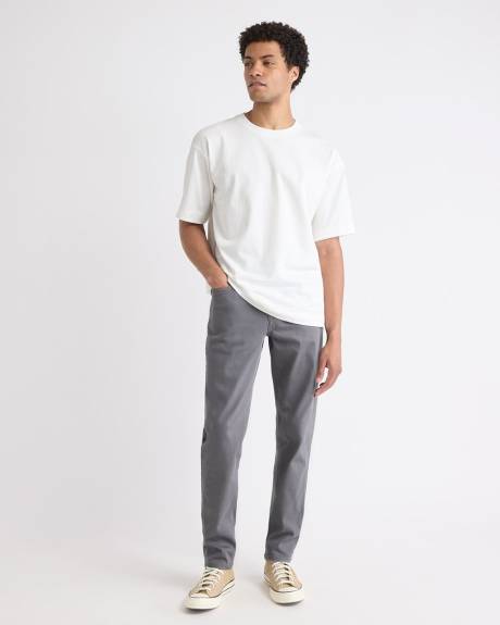 T-Shirt Ample à Manches Courtes et Col Rond