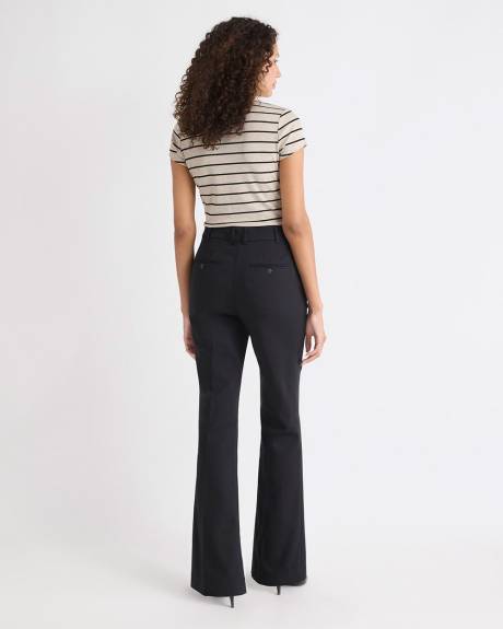 Limitless Black High-Rise Long-Flare-Leg Pant