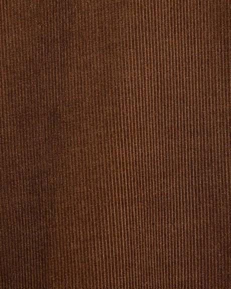 Chemise à Coupe Régulière en Velours Côtelé