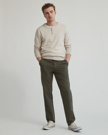 Essential Henley Pullover Sweater