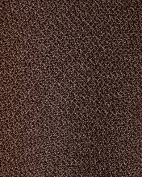 Short-Sleeve Cotton Polo with Fancy Stitches