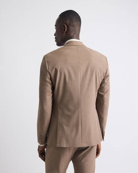 Slim-Fit Rose Taupe Suit Blazer