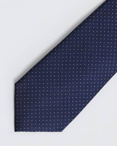 Navy Regular Tie with Dots