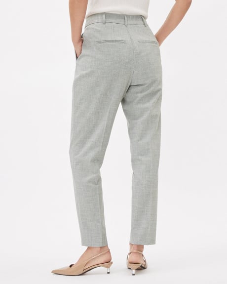 Two-Tone Tapered-Leg High-Rise Pant