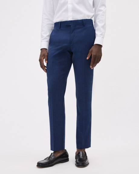 Regular-Fit Medium Blue Wool Essential Dress Pant