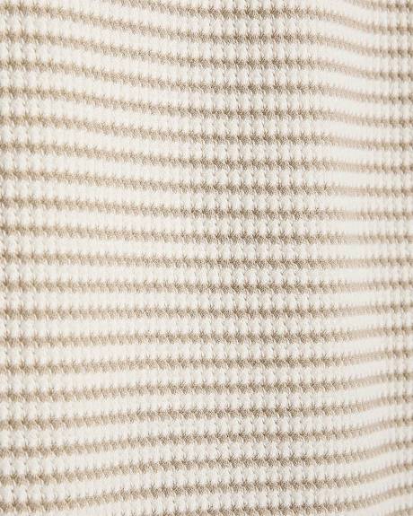 Pencil Midi Skirt with Fancy Stitches