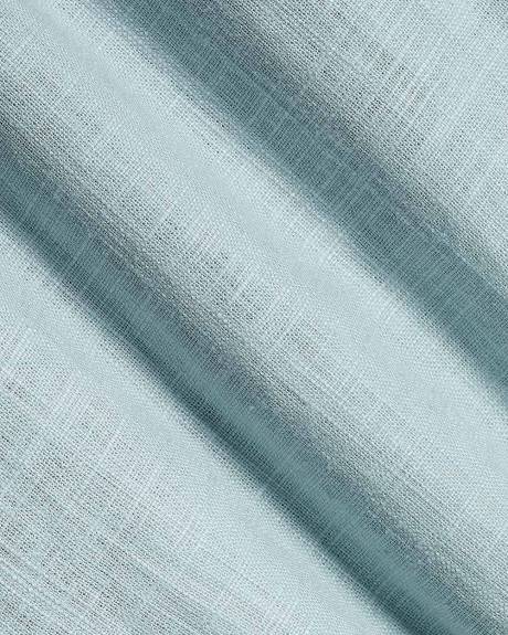 Pantalon Jogger en Lin &agrave; Taille Mi-Haute et Jambe Fusel&eacute;e