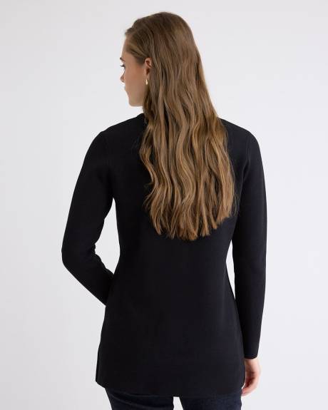 Long-Sleeve Long Cardigan