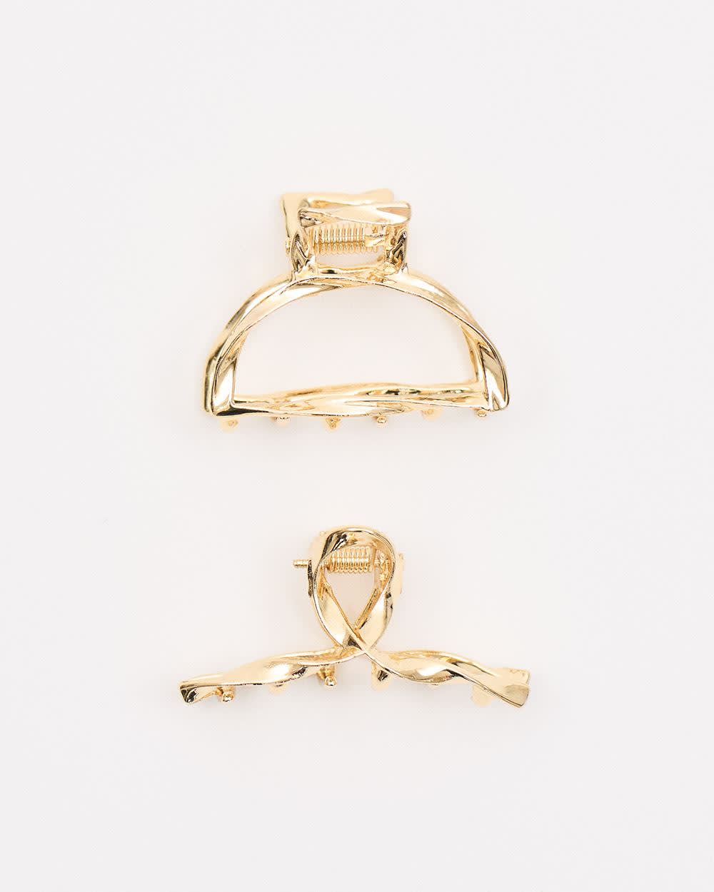 Small Metal Hair Grippers - Set of 2