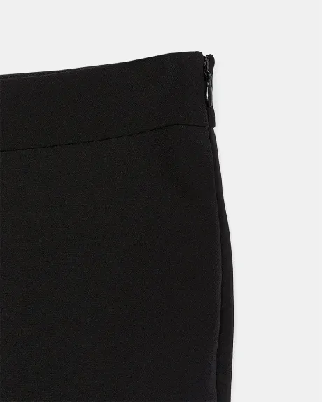 Pantalon Taille Haute à Jambe Étroite Longueur Cheville