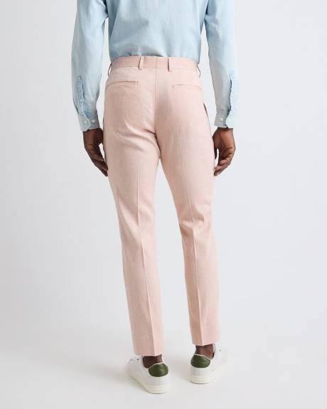 Pantalon de Complet en Lin à Coupe Étroite