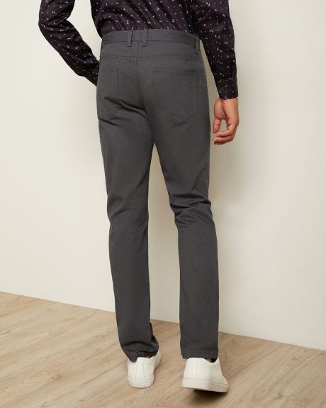 Straight Fit Textured 5-pocket Pant - 34''