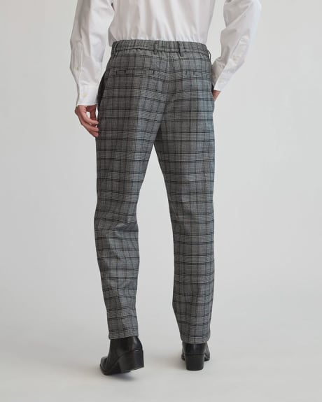 Gender-Neutral Checkered Dress Pant