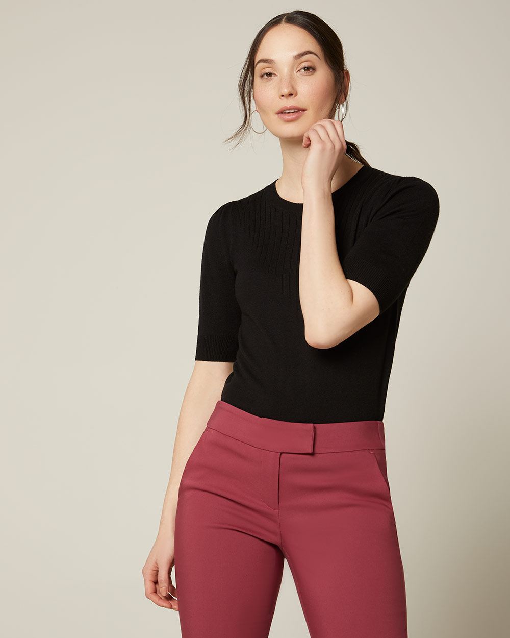 Black elbowlength sleeve sweater RW&CO.