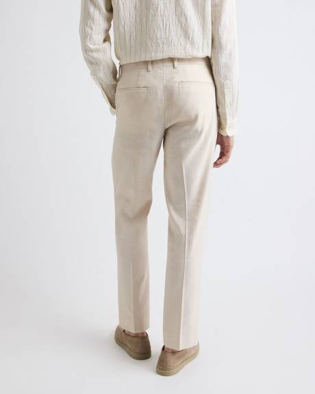 Slim Fit Stretch Linen Suit Pant