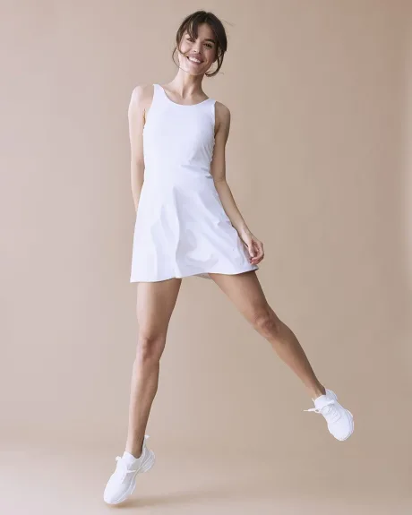 Racerback Tennis Dress with Integrated Short