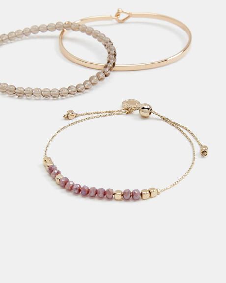 Glass and Semi-Precious Stones Bracelets