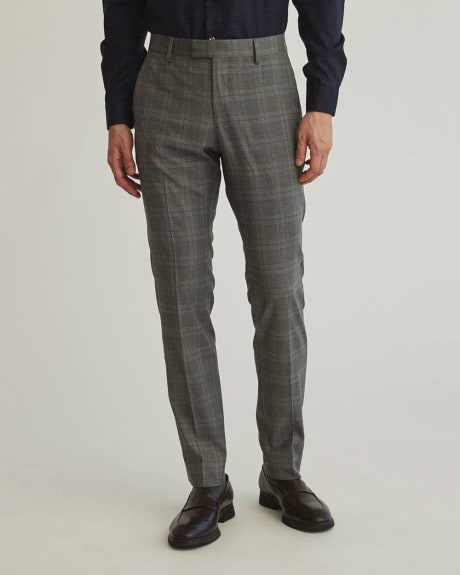 Subtle Grey Check Suit Pant