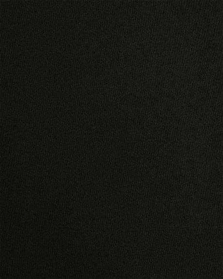 Haut Côtelé Ajusté Sans Manches à Col Montant en Tricot Luxueux