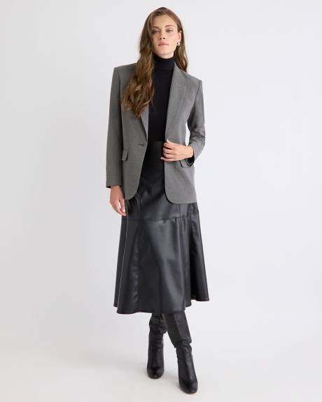 Relaxed-Fit One-Button Twill Blazer