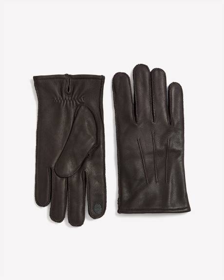 Leather Gloves with Cashmere Lining