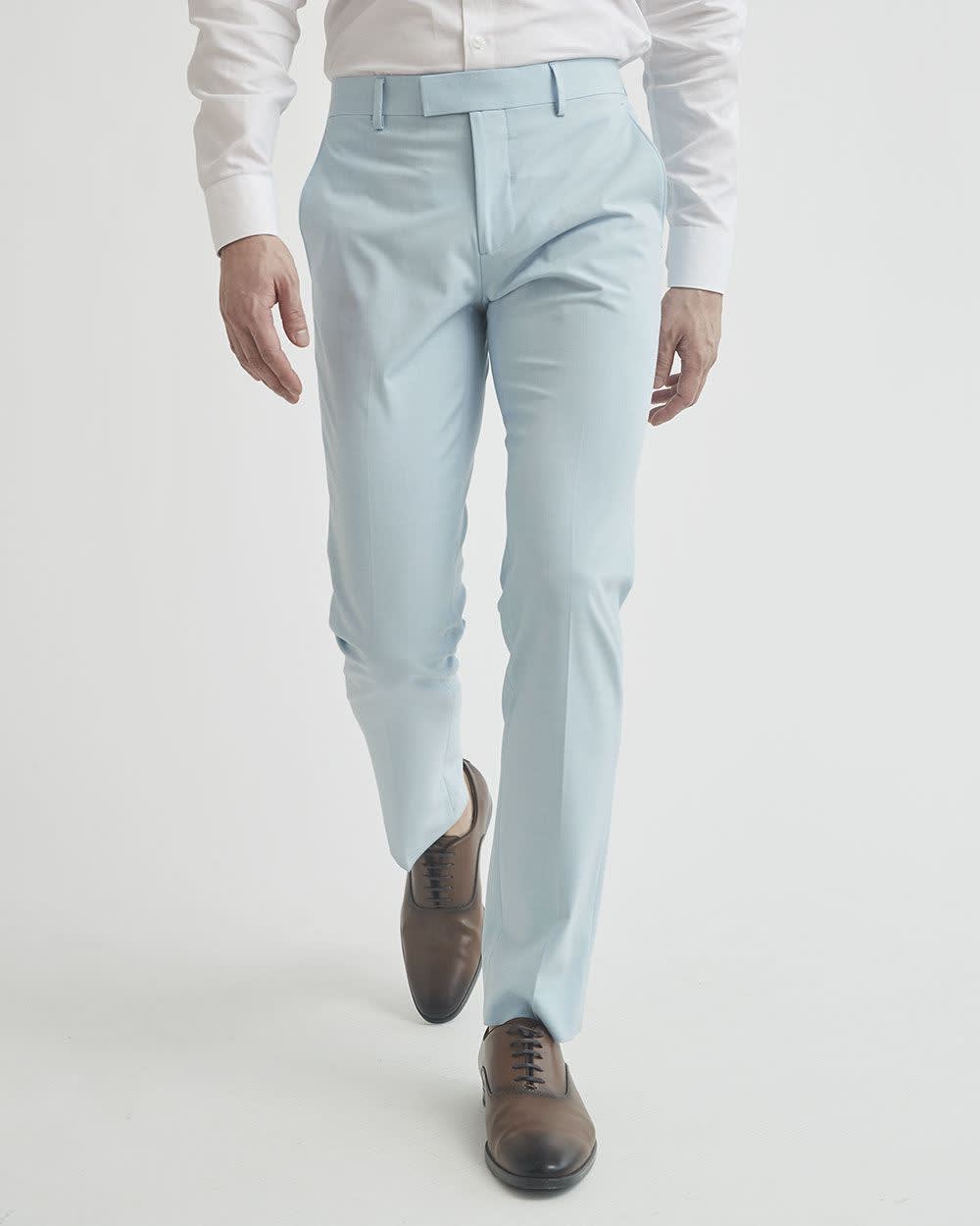 Slim Fit Light Blue Suit Pant RW&CO.
