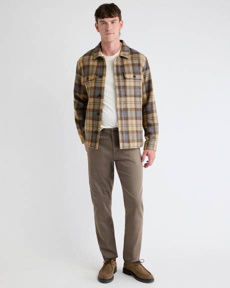 Plaid Wool Overshirt