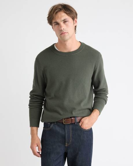 Long-Sleeve Crew-Neck Sweater