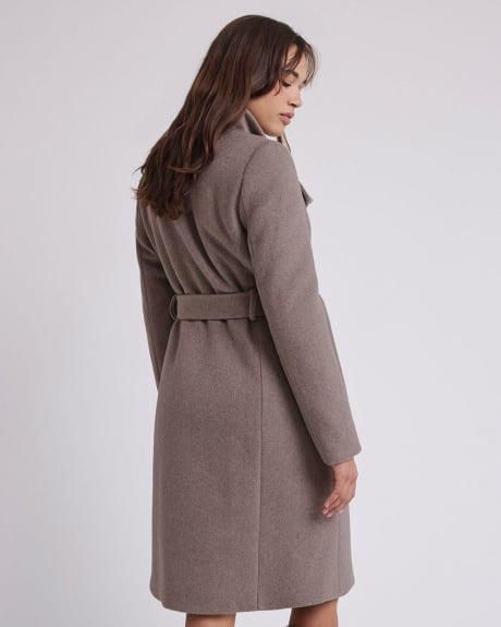 Classic Wool Coat with Polyfill Insulation