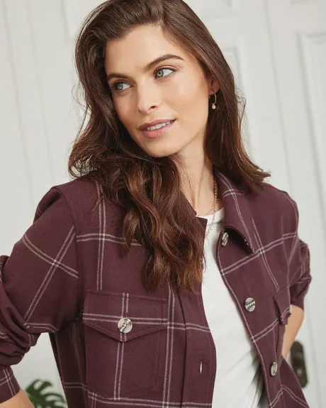 Flannel Shacket Blouse